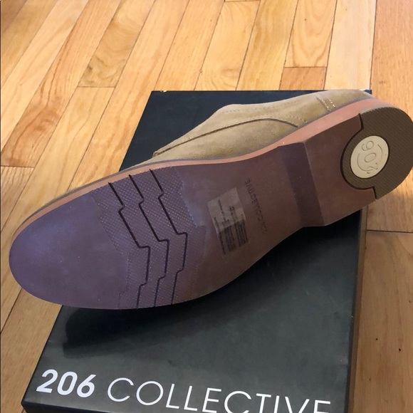 Men’s Suede Casual Oxford Shoes Light Tan - Picture 3 of 3